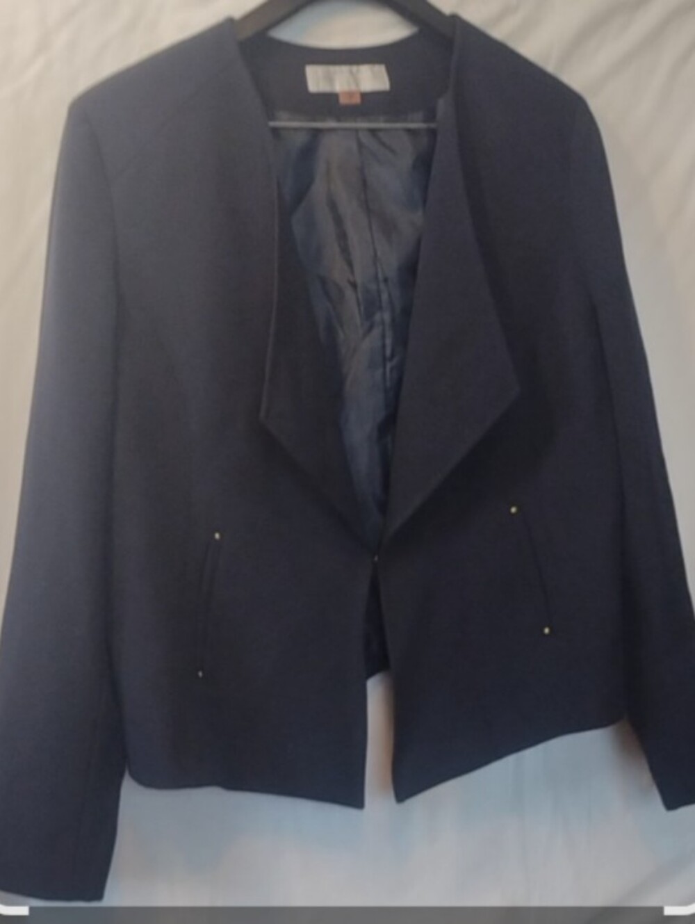 Tahari Arthur S. Levine Petite Blazer/Skirt Navy size 16P